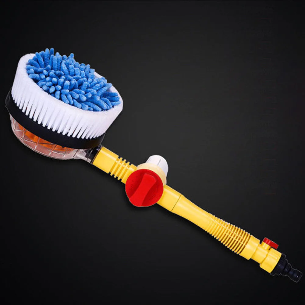 Interruptor de Espuma de Fluxo Escova de Limpeza de Alta Pressão do Carro Ferramentas Automático Girar Lavagem Spray Água Cabeça Redonda