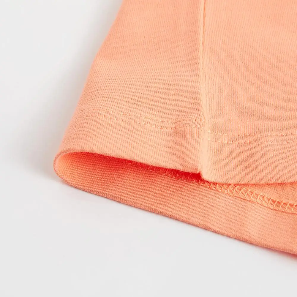 Женская хлопковая Футболка с вышивкой Giordano мягкая свободная футболка коротким