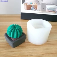 prickly pear silicone mold cactus potted aromatherapy plaster mold food grade silicone candle mold home dececorationg tools