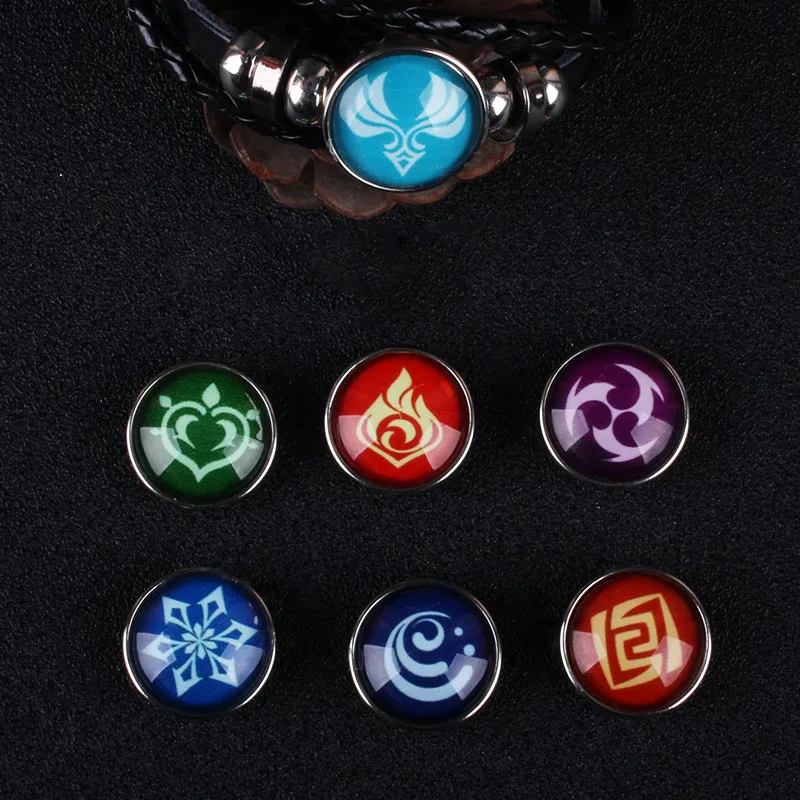 Ударопрочный браслет Genshin видение глаза Бога светящиеся парные руки веревка