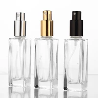 10pcslot 30ml clear glass empty perfume bottles atomizer spray refillable bottle spray scent case with travel size portable
