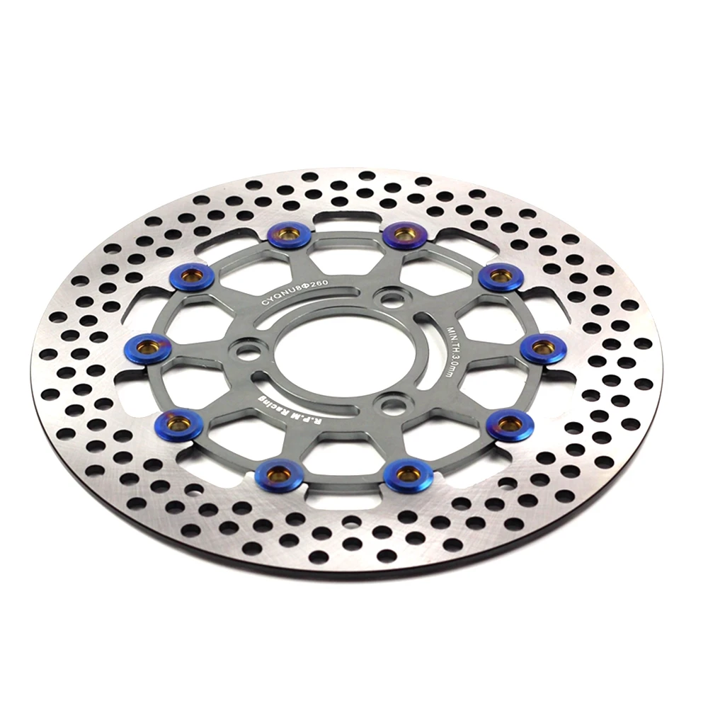 

Универсальный мотоциклетный тормозной диск с 3 отверстиями 260*70 мм/5 отверстий 260*60 мм, плавающий диск для скутера Yamaha Aerox BWS RSZ FORCE M3 N1S