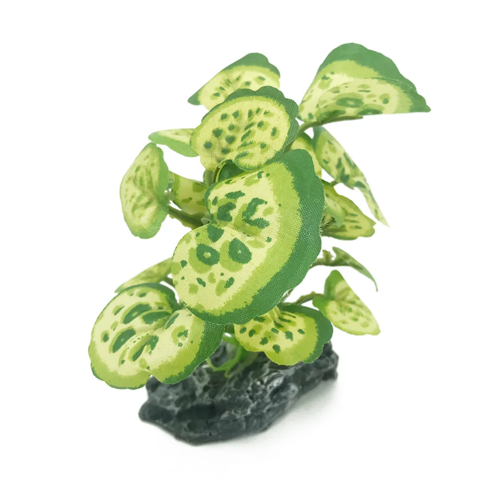 Искусственная тканевая трава для аквариума маленькое растение воды ландшафтное