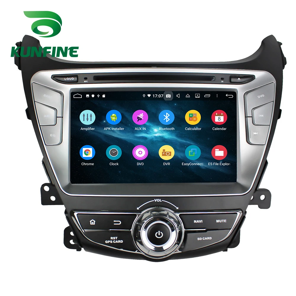 Android 9,0 Восьмиядерный 4 Гб ОЗУ 64 Гб ПЗУ автомобильный DVD gps навигатор мультимедийный плеер стерео для hyundai Elantra/Avant радио