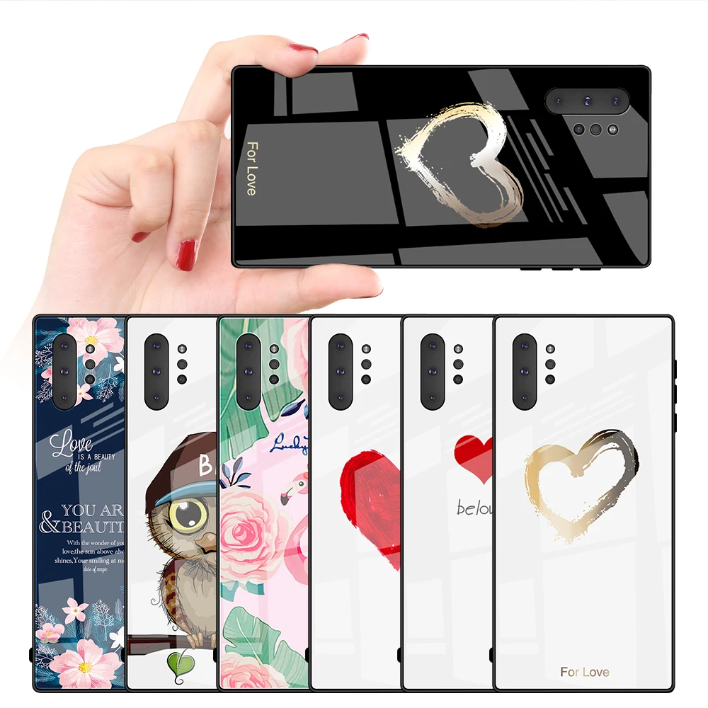 Роскошный чехол из закаленного стекла для телефона Samsung s8 plus s9 A7 2018 с мраморным