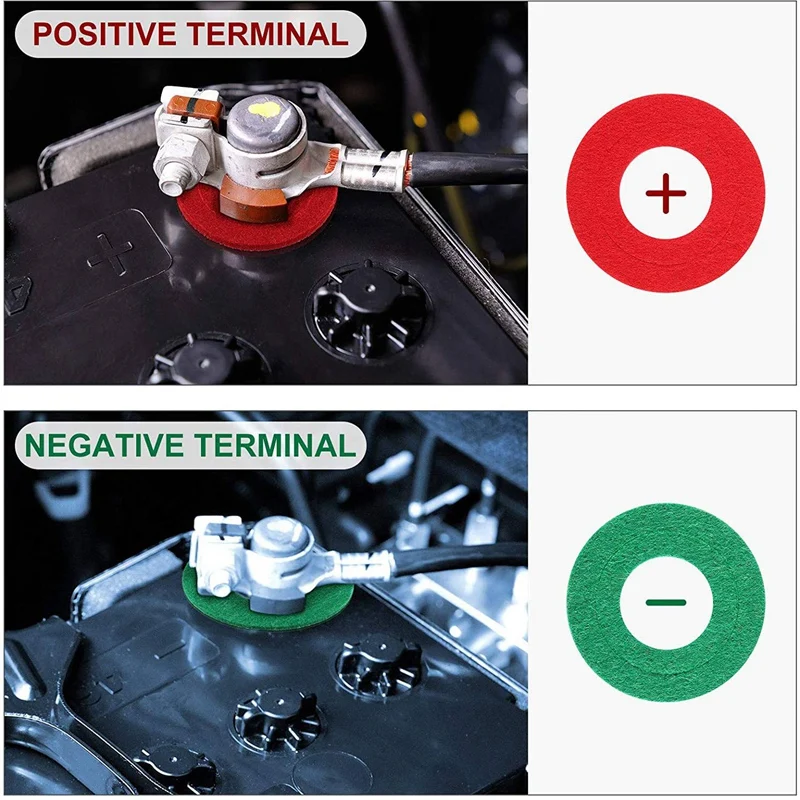 

36 Pieces Battery Terminal Washers Anti Corrosion Washers Protectors Battery Anti Corrosion Pads for Battery Terminal