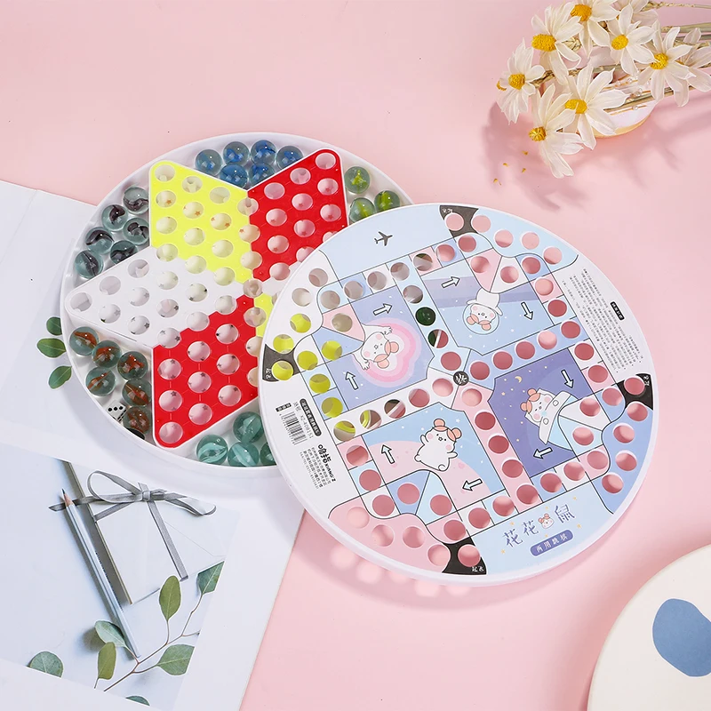 

Multifunctional Portable Chess Children's Glass Garden Travel Board Chess Set Large Outdoor Giochi Da Tavolo Family Games EK50QL