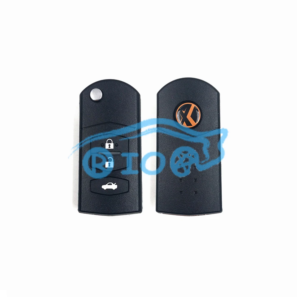 

RIOOAK 10pcs/lot XHORSE VVDI2 for Mazda Type XKMA00EN Universal WIRE Remote Key Fob 3 Buttons for Mazda Type for VVDI Key Tool