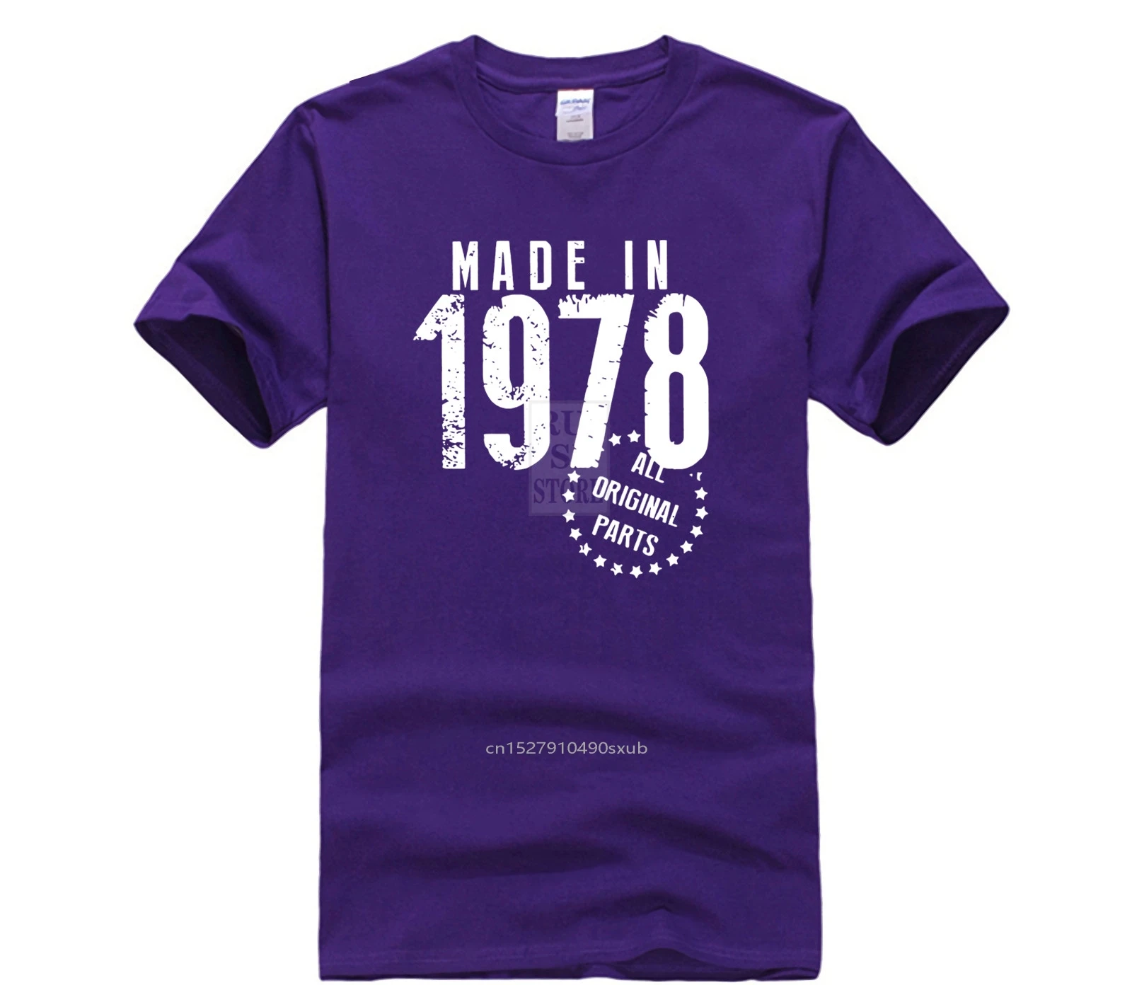 

Cotton fashion 2020 trend T-shirt Made In 1978 All Original Parts Unique Birthday Clothes High 100% Cotton T-Shirt Popular