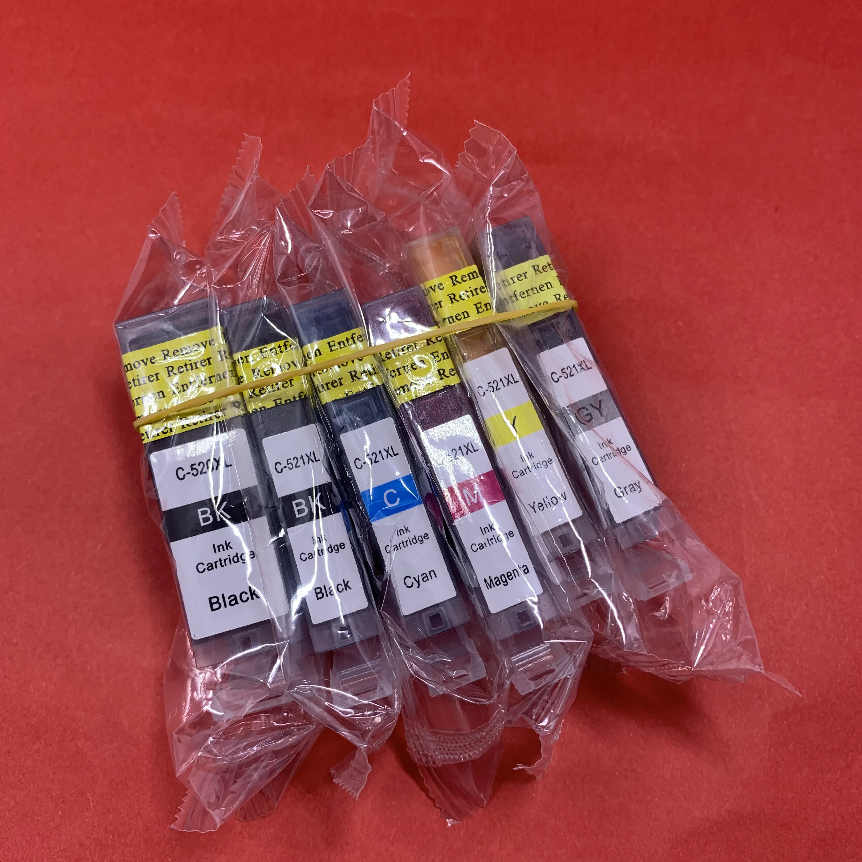 YOTAT 6 шт. чернильный картридж PGI 520 520XL для принтера Canon Pixma MP980|cli 521|ink cartridgecanon cli |