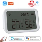Датчик температуры и влажности Tuya Zigbee, Wi-Fi, измеритель температуры и влажности в помещении, гигрометр, термометр с ЖК-дисплеем для умного дома