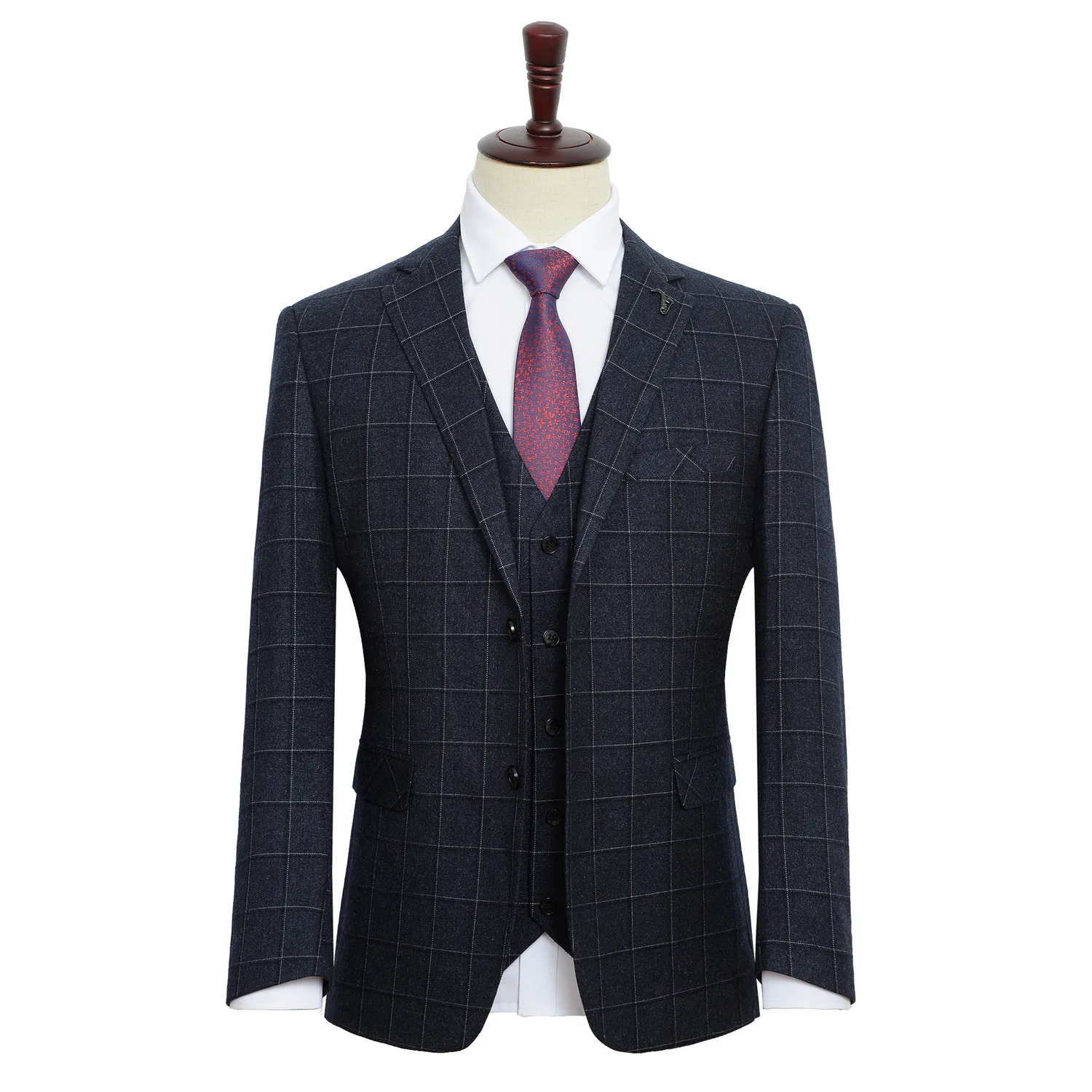 Новое поступление модный супер большой весенне-осенний мужской костюм из трех