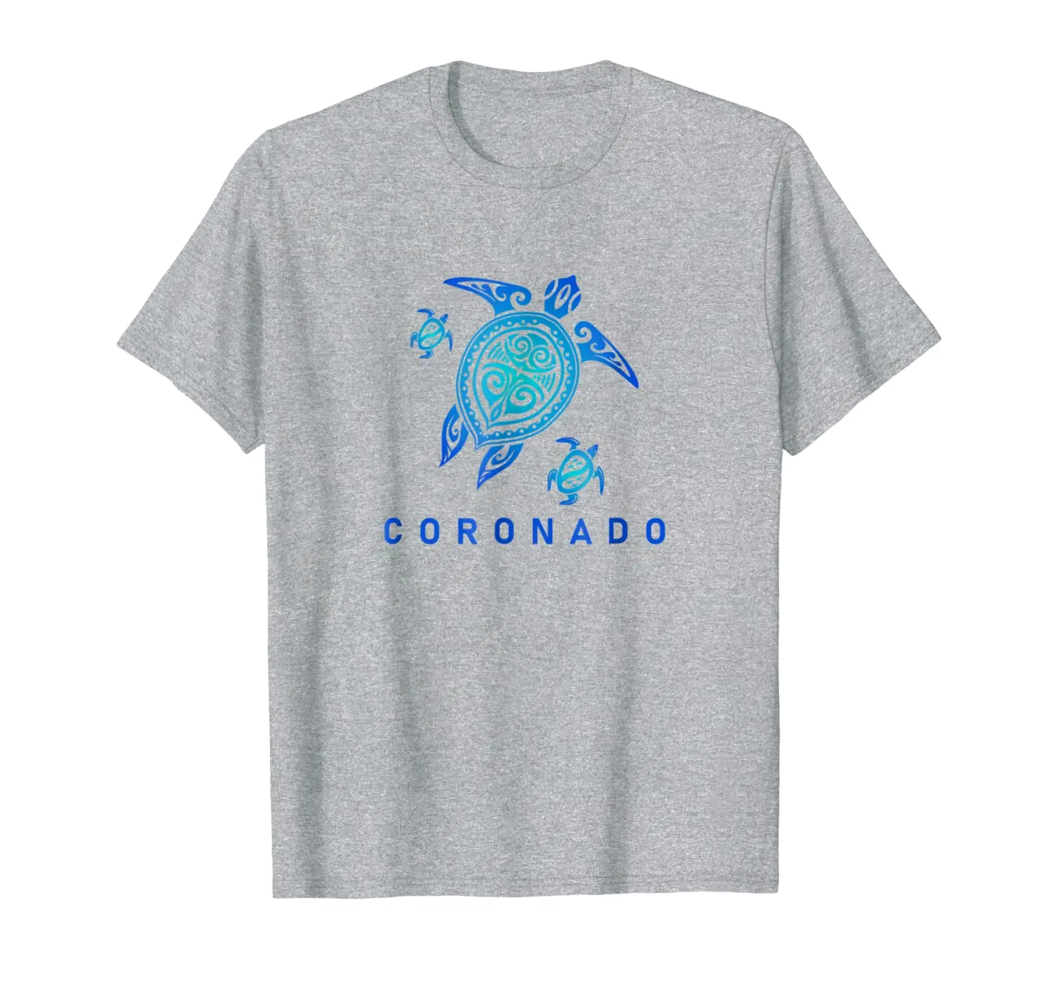 

Coronado California T-Shirt Sea Blue Tribal Turtle