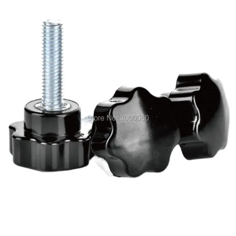 

M5 * 25 мм черная пластиковая Звездная головка с покрытием из стали