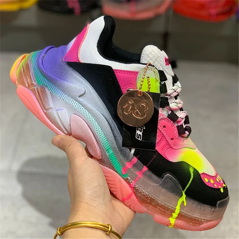 

Casual Fashion Sports Shoes For Men Women Walking Shoes Lovers Men Walking Shoes Luxury Brand Ladies Sneakers Mix colors