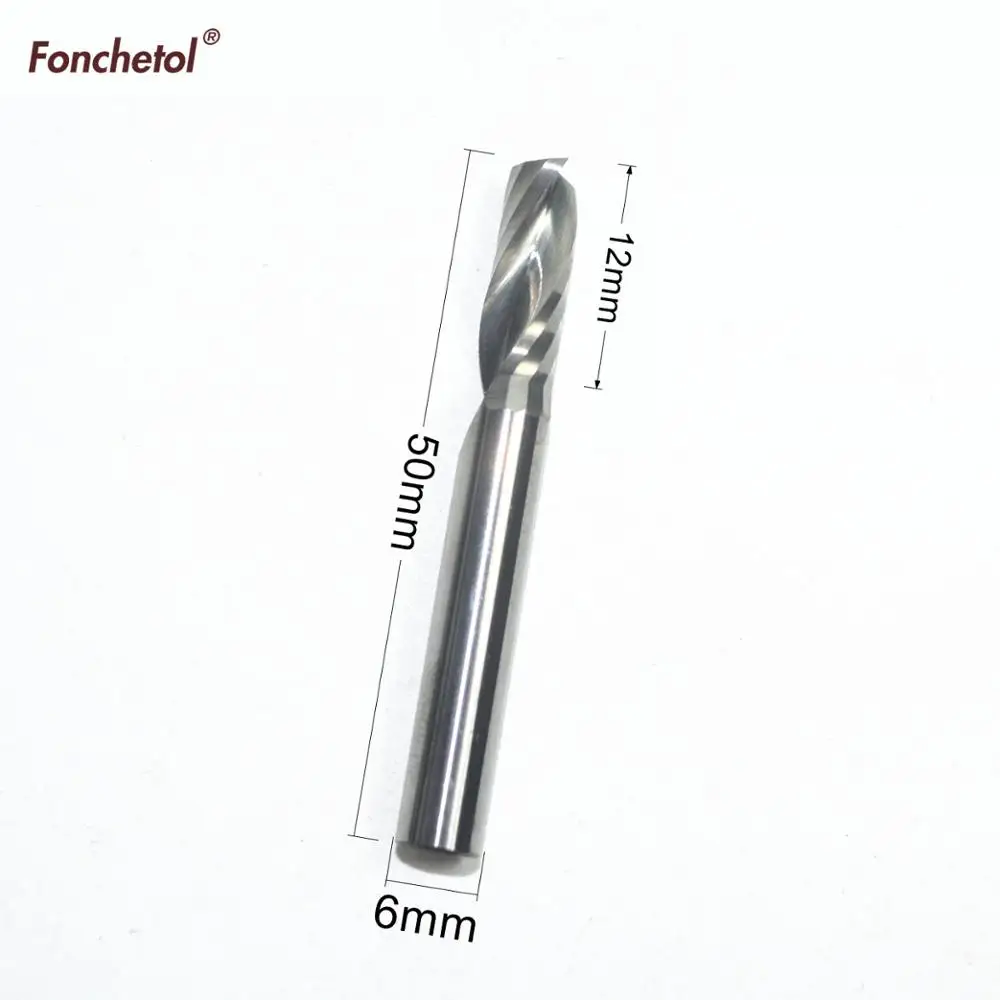 Концевая фреза с 1 канавкой твердосплавный деревообрабатывающий станок ЧПУ ПВХ