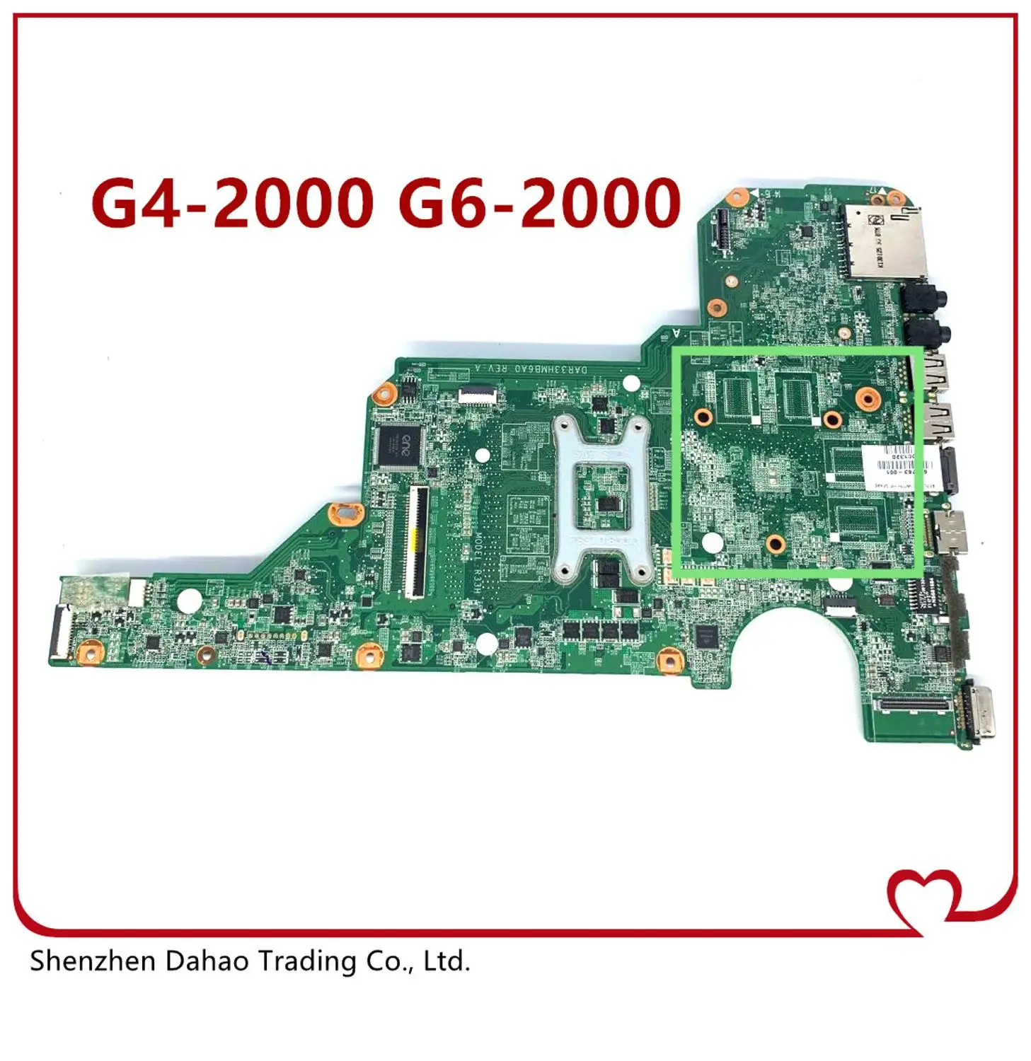 

710873-001 710873-501 FOR HP Pavilion G4-2000 G6-2000 laptop motherboard DAR33HMB6A0 with I3-3110M TESTED OK 100%