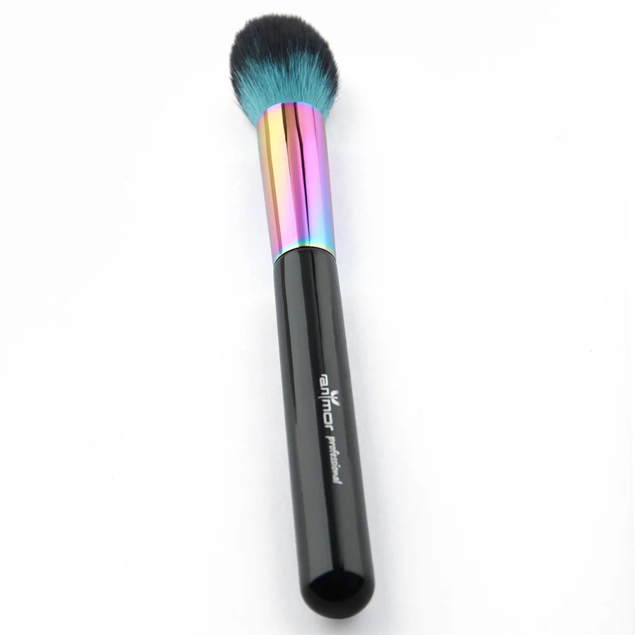 Anmor Colorful Tapered Face Brush Professional Makeup Brushes for Powder Foundation Blusher Top Quality Black Cosmetic Tools | Красота и