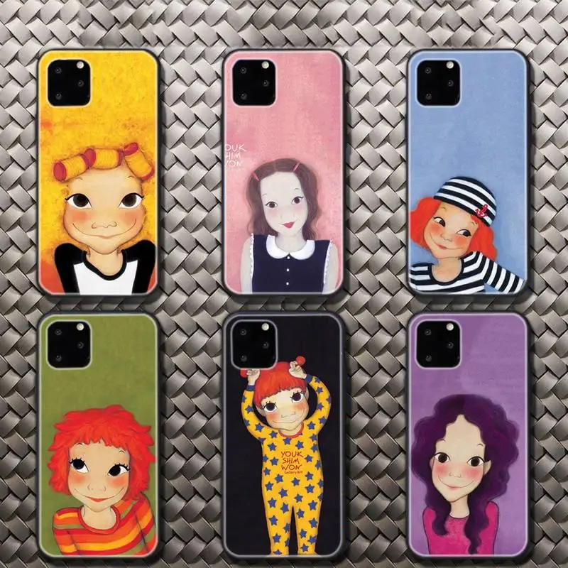 

Cartoon Girl Phone Case For Iphone 6 6s 7 8 Plus XR X XS XSmax 11 12 13 Pro Mini Max