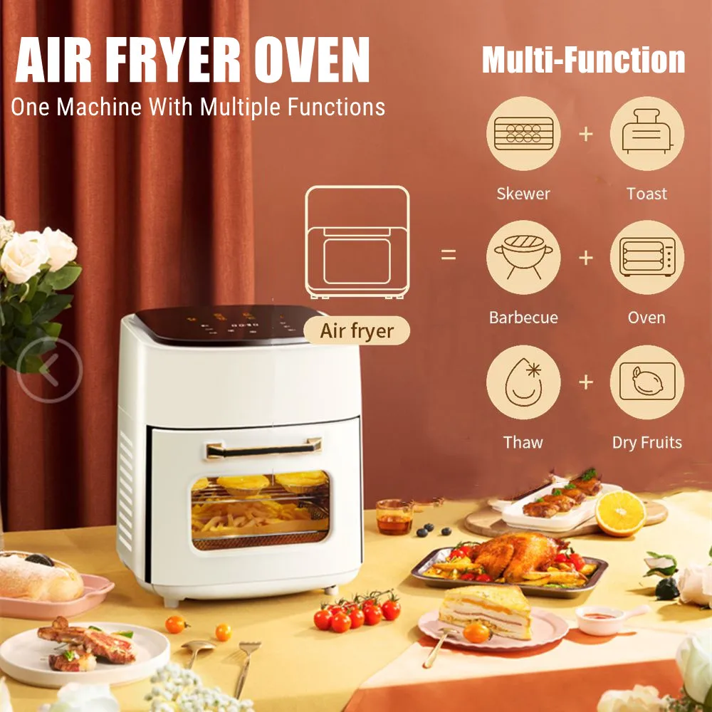

15L 1800W Electric Air Fryer Oven Combo Convection Toaster Food Dehydrator LED Digital Touch Screen Air Fryer Oven аэрогриль