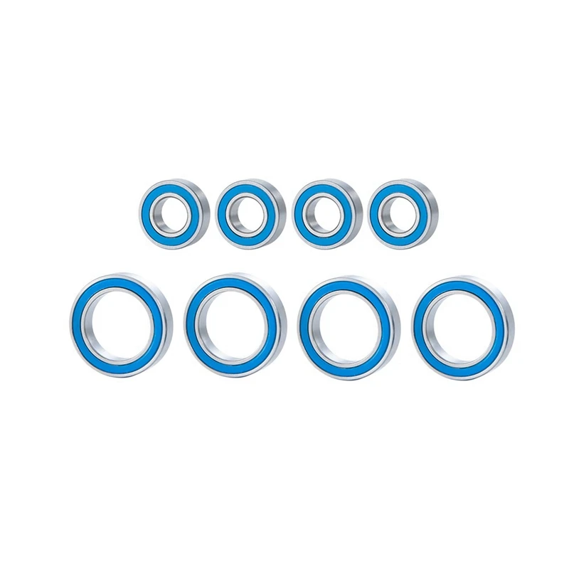 

8 Pcs Rubber Sealed Bearing Kit for Arrma Big Rock Granite Outcast Senton Typhon 3S BLX RC Car Upgrade Parts Accessories