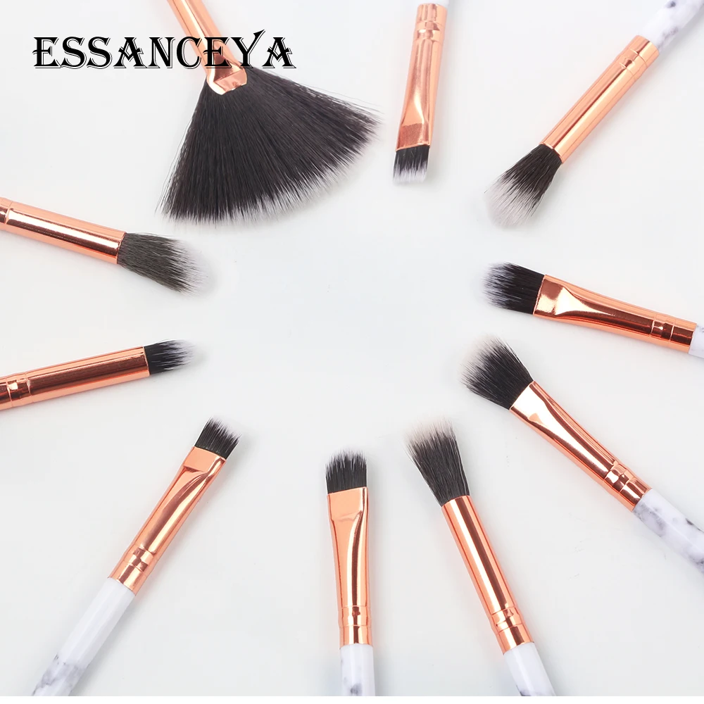 ESSANCEYA, 5/10 шт., набор кистей для макияжа с мраморной ручкой, тени для век, кисти для макияжа глаз, косметические Косметические Инструменты, набор кистей для макияжа