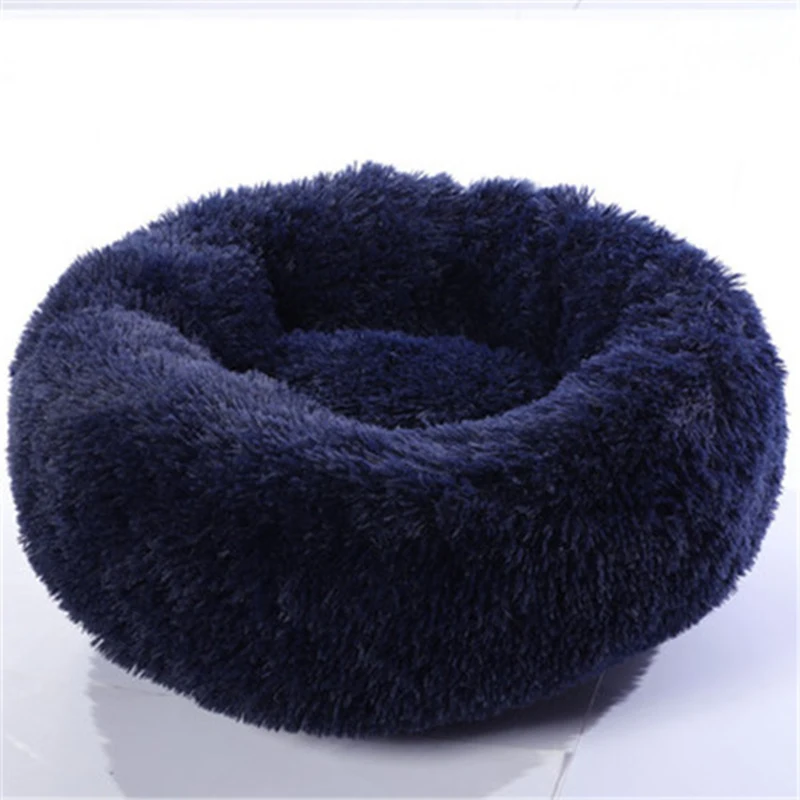 Pet Doghouse Bed Washable Plush Cat House Cushion Sofa For Dogs Super Soft And Comfortable Donuts Hug Round Dog | Дом и сад