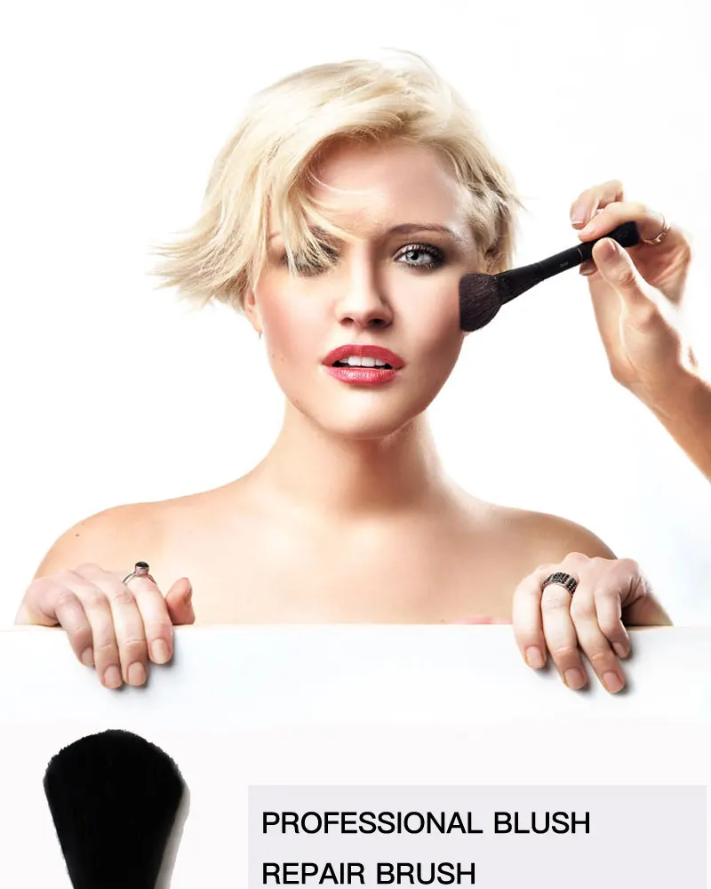 

1Pcs Black Foundation Brush Blush Makeup Brush Concealer Women Professional Beauty Makeup Tool