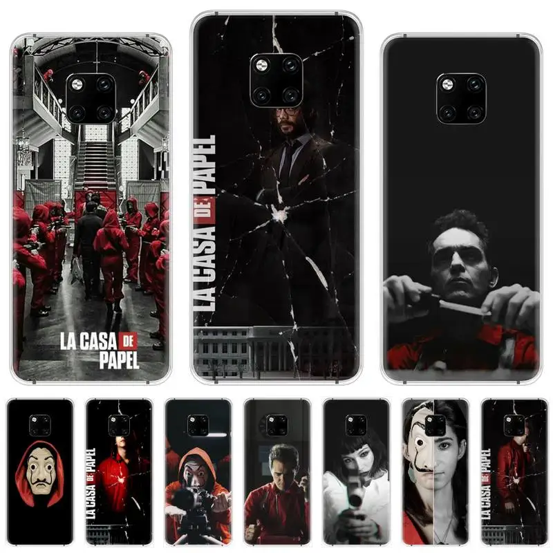 Испания ТВ Heist House Paper La высококачественный чехол для телефона Huawei Y6 Y7 Y9 Prime 2018 2019 Mate