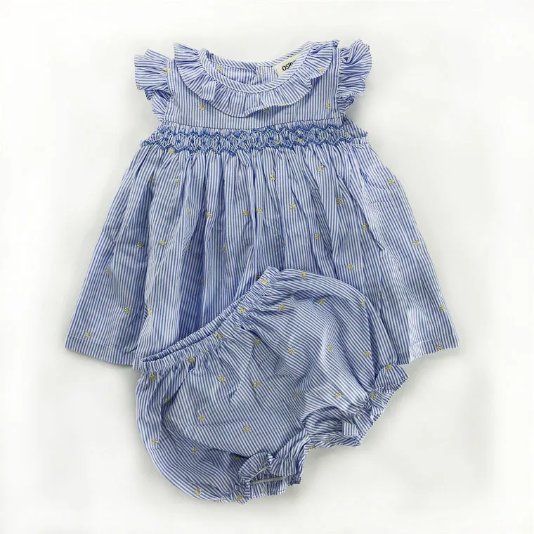 2019 летняя мягкая хлопковая одежда для девочек в Испании эксклюзивная Одежда