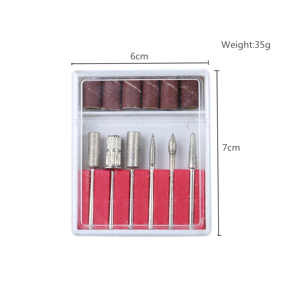 Головка для лака ногтей высокого качества набор из шести наборов нержавеющей