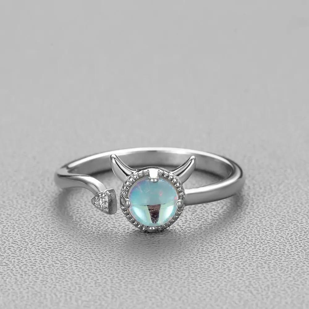 Женское Обручальное кольцо с кристаллом синим камнем | Украшения и аксессуары