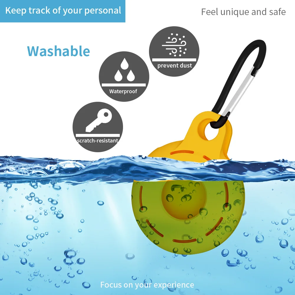 

Silicone protective sleeve for- Apple Airtag Tracker position protector or- iPhone Airtags keychain-smart accessories