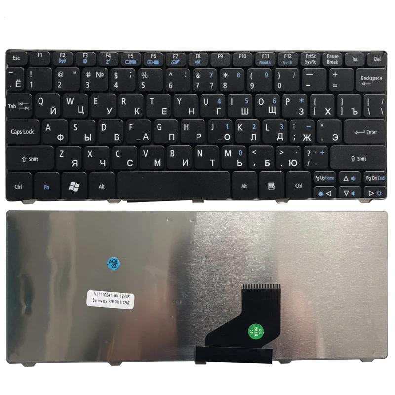 Новая русская клавиатура для ноутбука Acer Aspire One Happy 2 ZE-7 ZE6 ZE7 ZH9 NAV50 350 eM350 NAV51 355 eM355