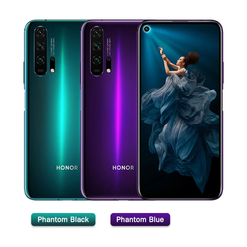 Honor 20 pro мобильный телефон полный экран AI камера Kirin 980 Восьмиядерный отпечаток пальца ID NFC Android 9
