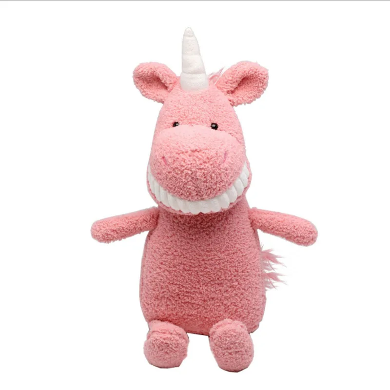 

2021 New Smile Big Teeth Doll Creative Soft Plush Toy Cute Cartoon Animal Dinosaur Machine Doll Birthday Gift For Kids Children