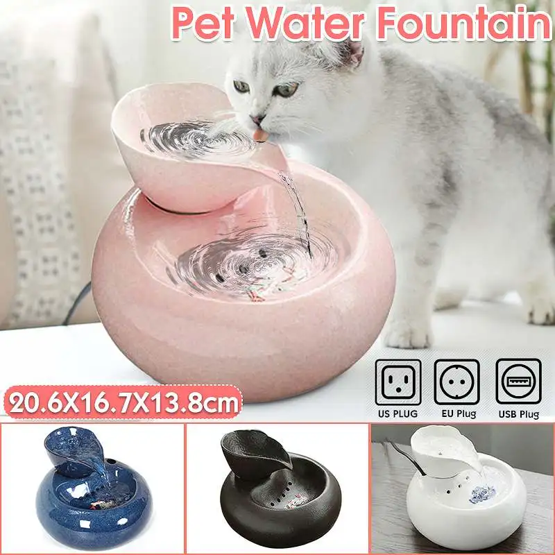 

Pet Drinking Water Fountain Electric Cat Dog Automatic Bowl Filter USB Cable Water Dispenser Drink Filter Pets Products