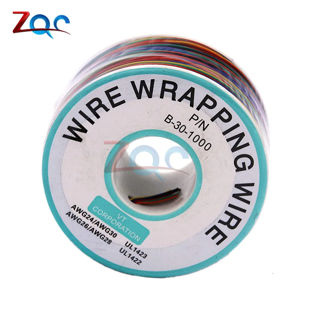 Кабель для обмотки изоляции 250 м разные цвета P/N B 30 1000 30AWG 8 проводов цвет интерьера
