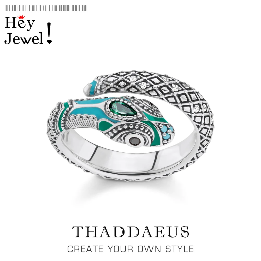 

Tropical Mystic Snake Ring,Europe Style Fashion Good Myth Jungle Jewerly For Women,2020 Bohemia Gift In 925 Sterling Silver