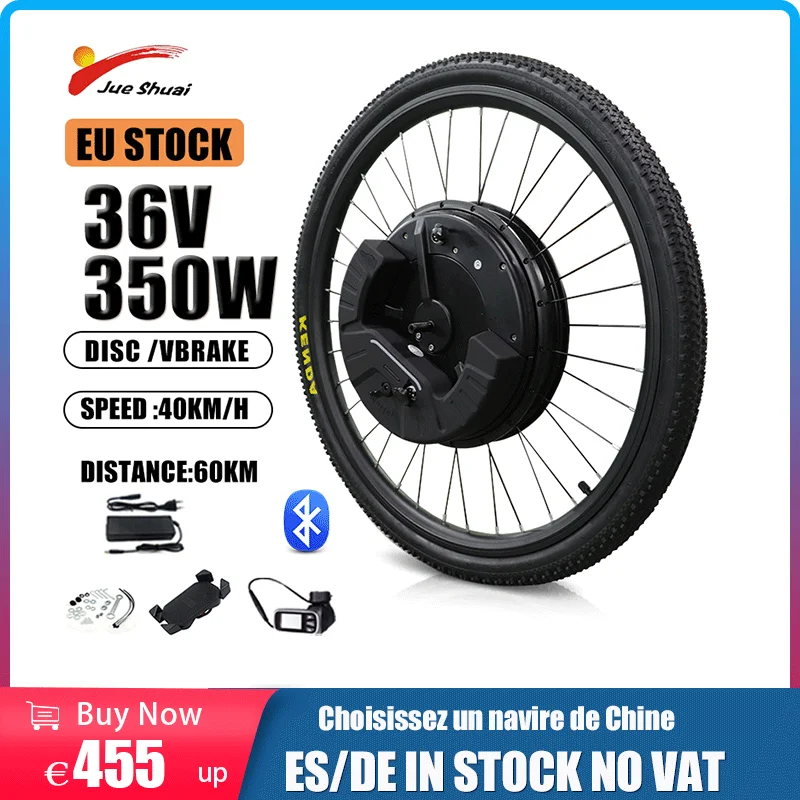 

All in One iMotor 3.0 Electric Bicycle Conversion Kit Duty Free 36V 350W Electric Bike Front Hub Motor Wheel Adult Ebike 26" 29"