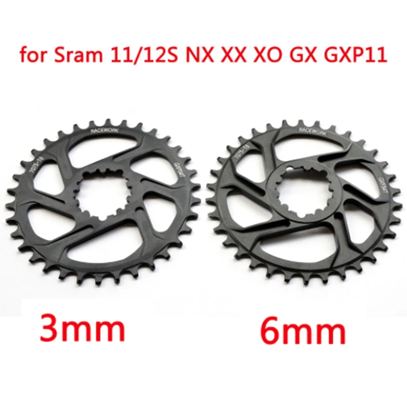 Однодисковый лоток GXP для горного велосипеда размеры 30T/32T/34T/36T/38T Sram 11/12S NX XX XO GX