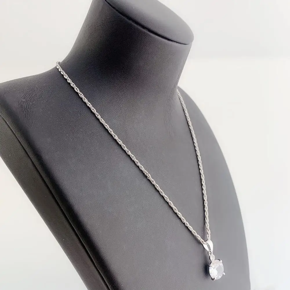 Ожерелья из родия модные ювелирные изделия ожерелья свадебвечерние подарки