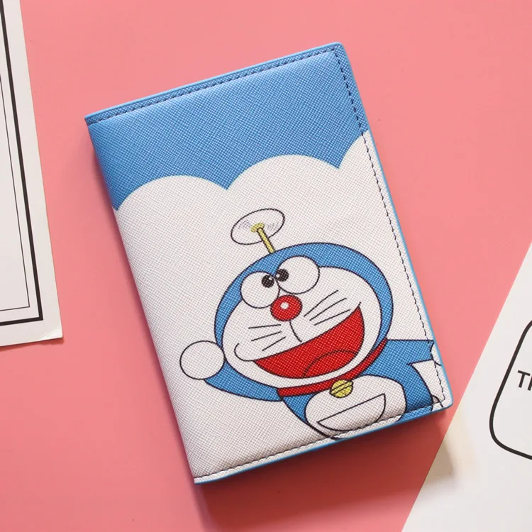 Doraemon машина кошка мультфильм Обложка для паспорта водонепроницаемый паспорт