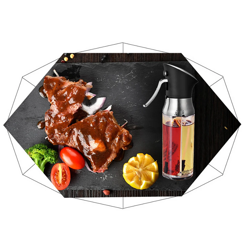 

2 In 1 Gravy Boats Grill Bbq Oil Sprayer Sauce Vinegar Mist Dispenser Spray Bottles For Cooking 200ml Kitchen Grilling Push Type