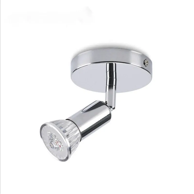 

Round single head ceiling spotlight led wall light adjustable gu10 spotlight 3W