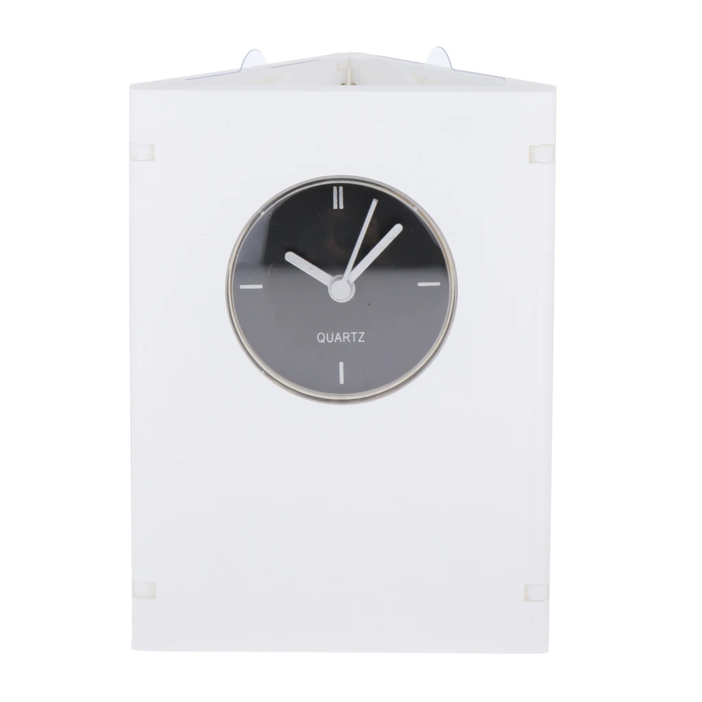 

Multifuntional Plastic Pencil Holder with Alarm Clock and Photo Frame (White)