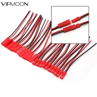 20pcs 2 pin connector male female jst plug cable 22 awg 110mm wire for rc battery helicopter diy led lights decoration 10pairs