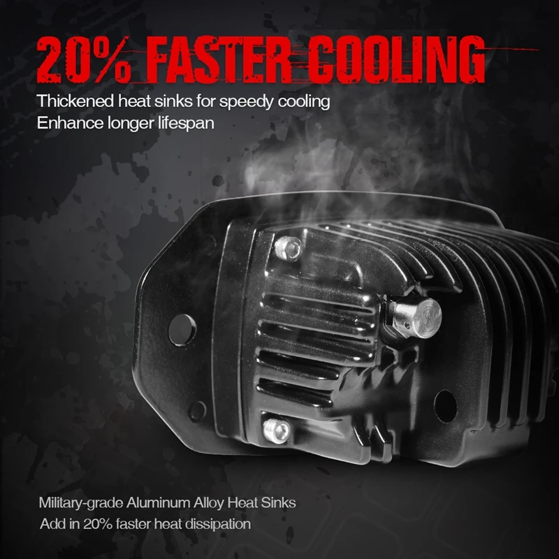 2 шт. рабочий светильник Led 4X4 внедорожный 10 30 в аксессуары для автомобиля Мотоцикл