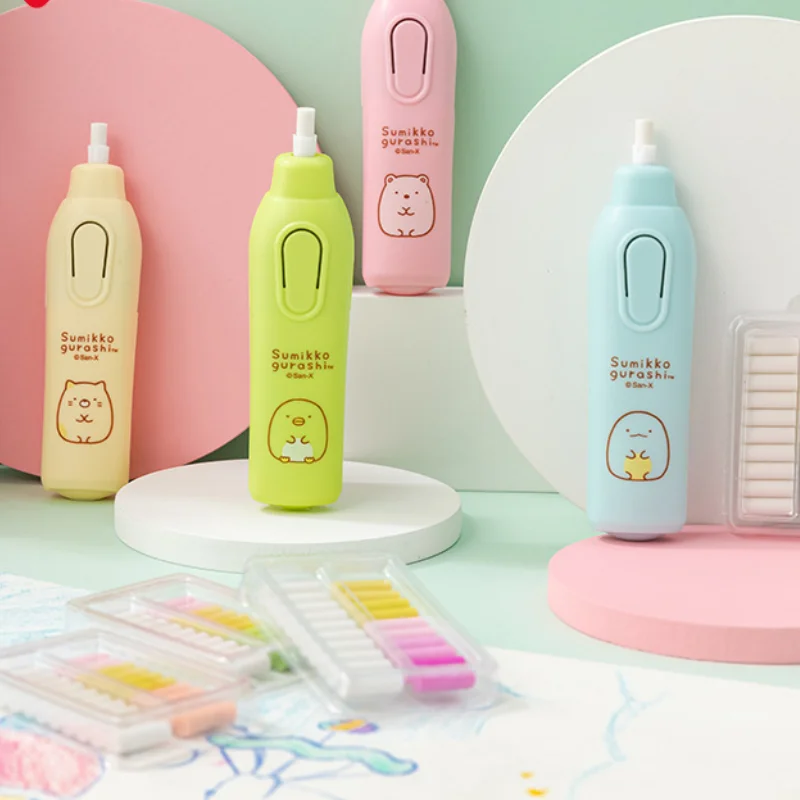 

Electric Eraser Corner Partner Series Cartoon Animals Labor-saving Clean Automatic Rotation Student Stationery School Supplies