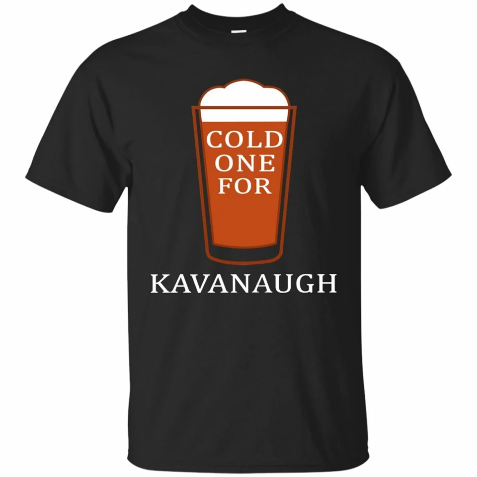 Футболка Pro Trump Kavanaugh с коротким рукавом и надписью I Like Beer черного темно синего